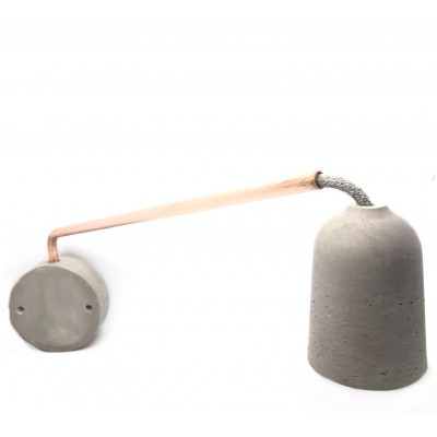 Applique béton et cuivre 40 cm